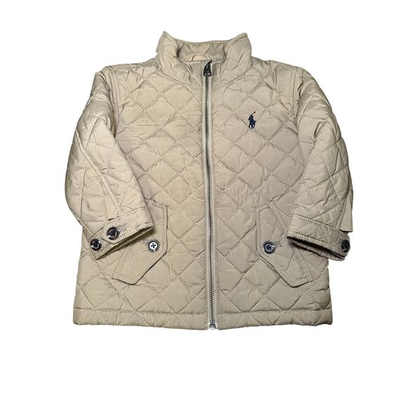Ralph Lauren Polo quilted puffer jacket full zip pockets 24m - Picture 1 of 4